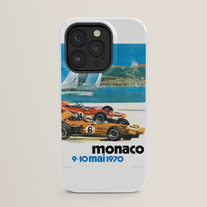 1970 MONACO Grand Prix Racing Poster iPhone Case