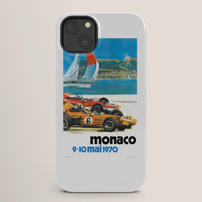 1970 MONACO Grand Prix Racing Poster iPhone Case