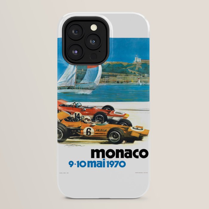 1970 MONACO Grand Prix Racing Poster iPhone Case