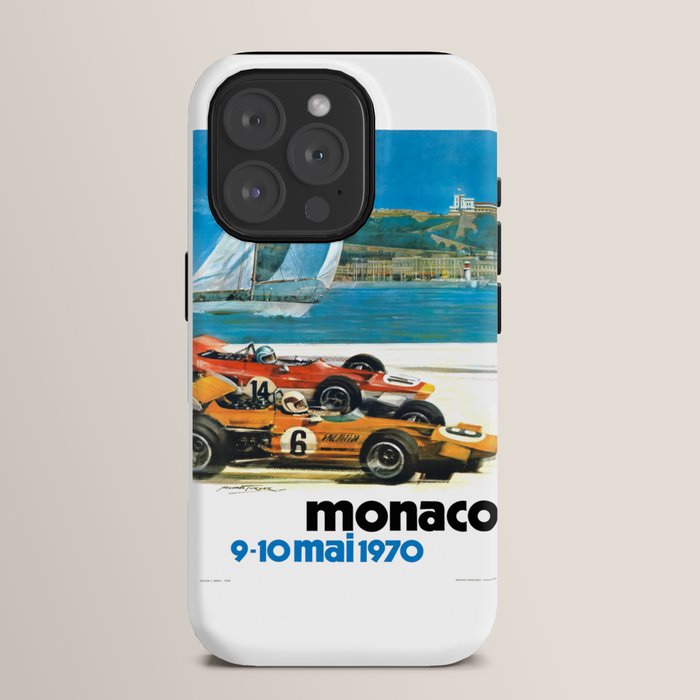 1970 MONACO Grand Prix Racing Poster iPhone Case
