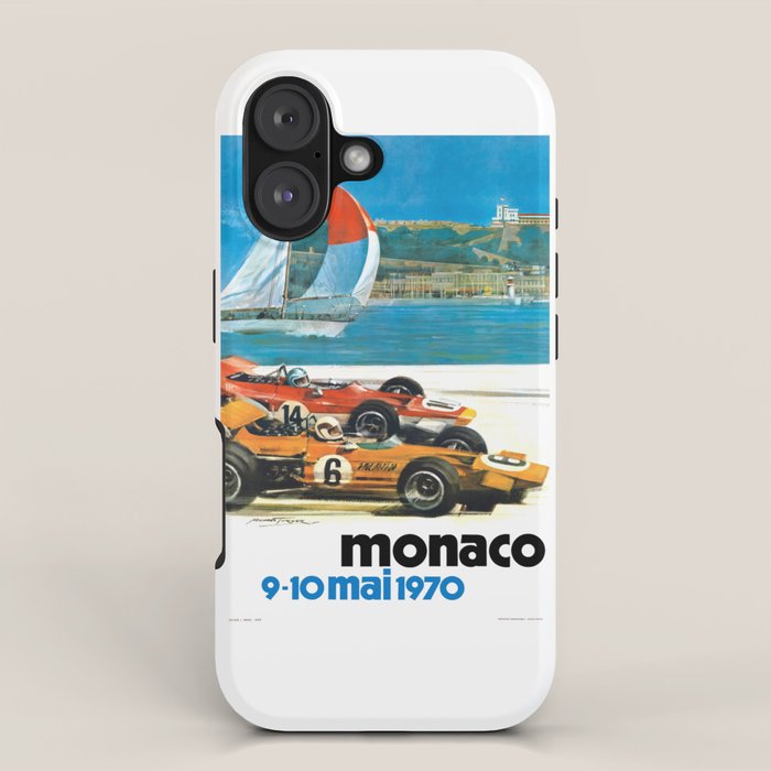 1970 MONACO Grand Prix Racing Poster iPhone Case