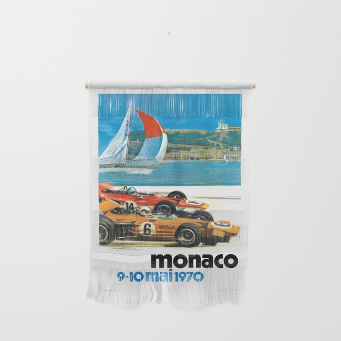 1970 MONACO Grand Prix Racing Poster Wall Hanging