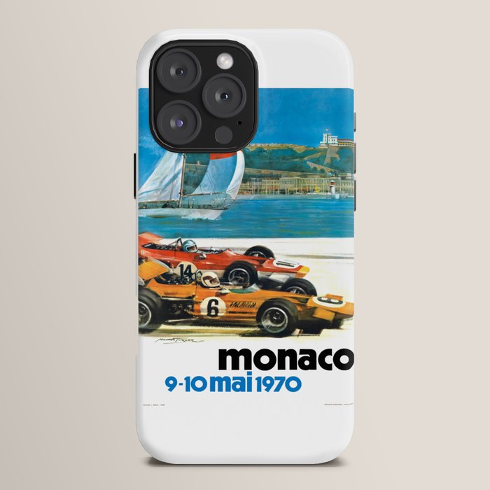 1970 MONACO Grand Prix Racing Poster iPhone Case