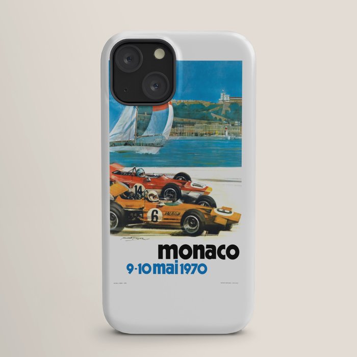 1970 MONACO Grand Prix Racing Poster iPhone Case