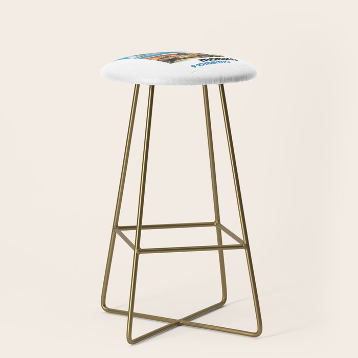 1970 MONACO Grand Prix Racing Poster Stool