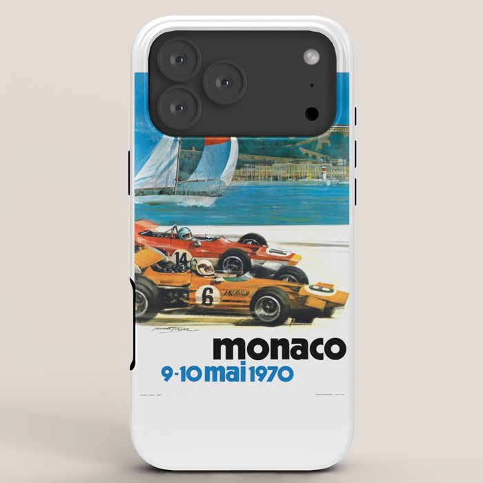 1970 MONACO Grand Prix Racing Poster iPhone Case