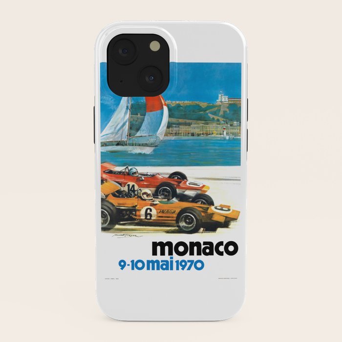 1970 MONACO Grand Prix Racing Poster iPhone Case