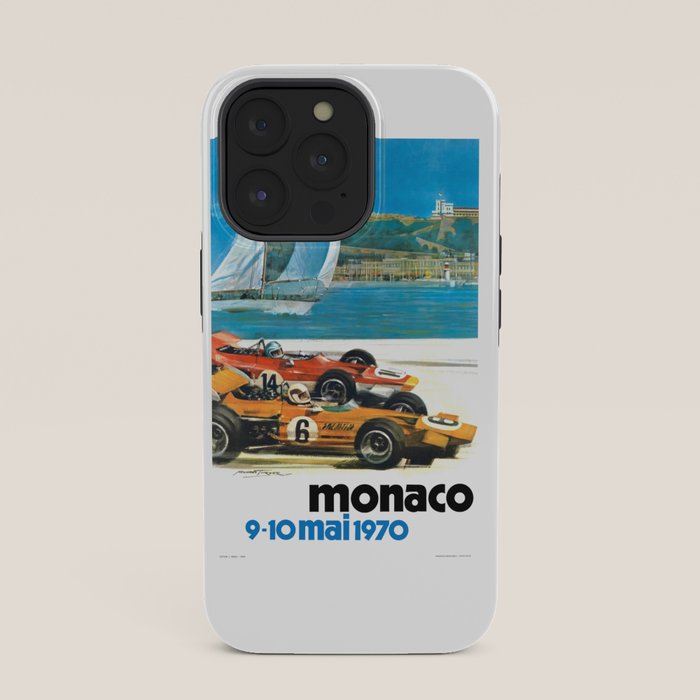 1970 MONACO Grand Prix Racing Poster iPhone Case