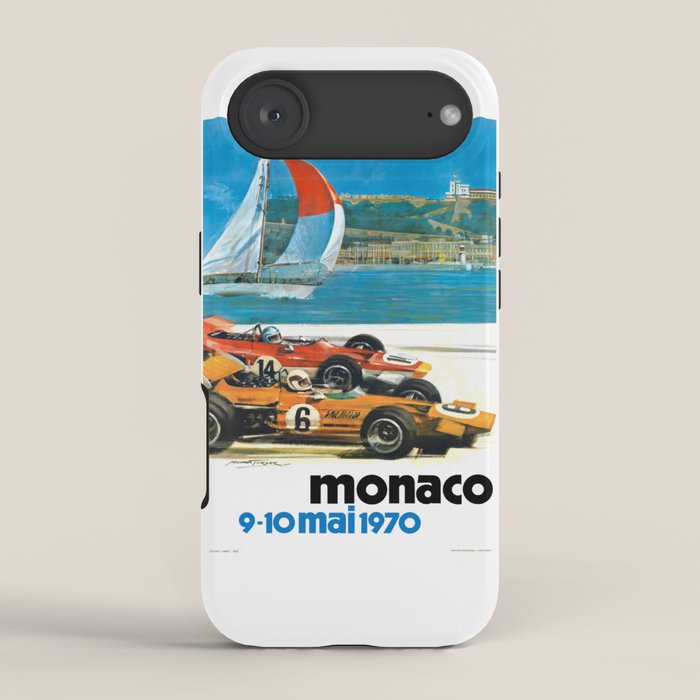 1970 MONACO Grand Prix Racing Poster iPhone Case