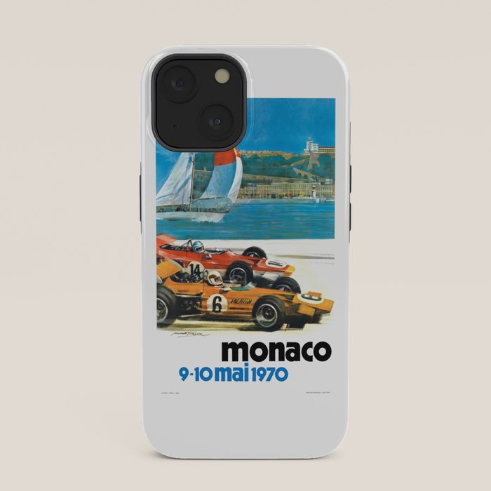 1970 MONACO Grand Prix Racing Poster iPhone Case