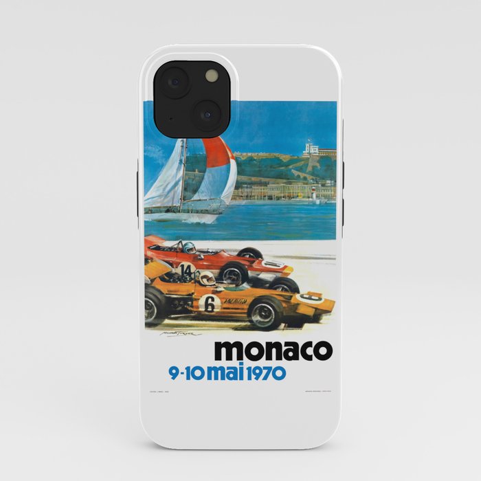 1970 MONACO Grand Prix Racing Poster iPhone Case