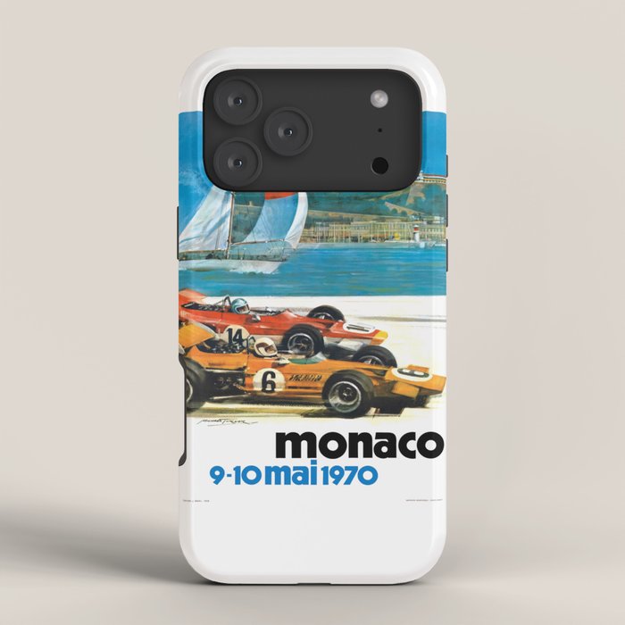 1970 MONACO Grand Prix Racing Poster iPhone Case