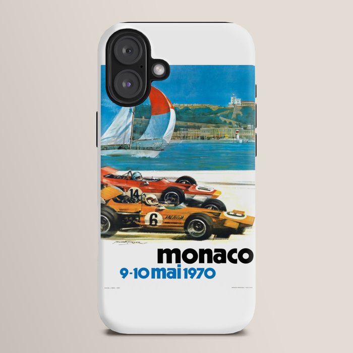1970 MONACO Grand Prix Racing Poster iPhone Case