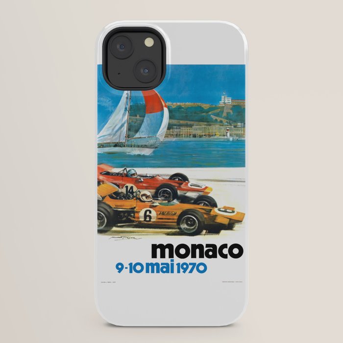 1970 MONACO Grand Prix Racing Poster iPhone Case