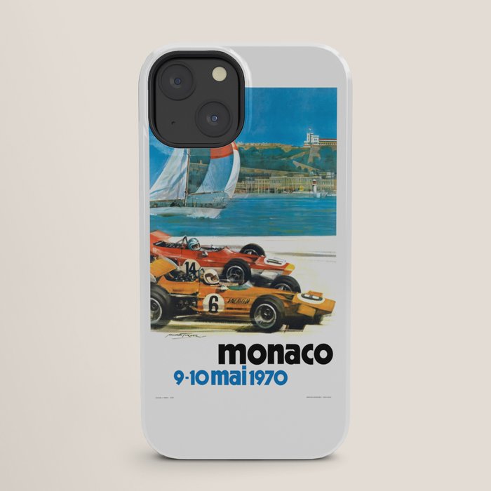 1970 MONACO Grand Prix Racing Poster iPhone Case