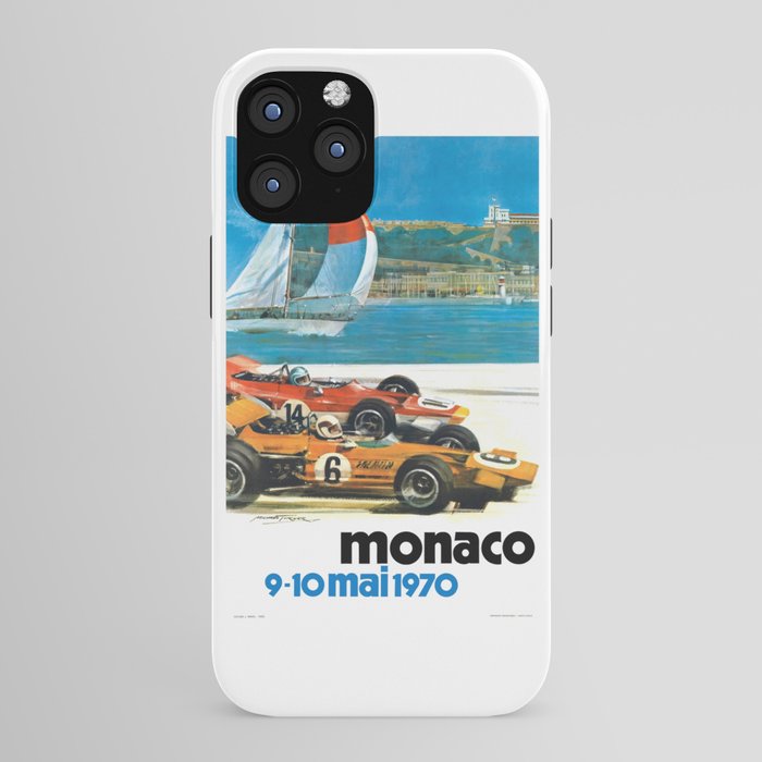 1970 MONACO Grand Prix Racing Poster iPhone Case