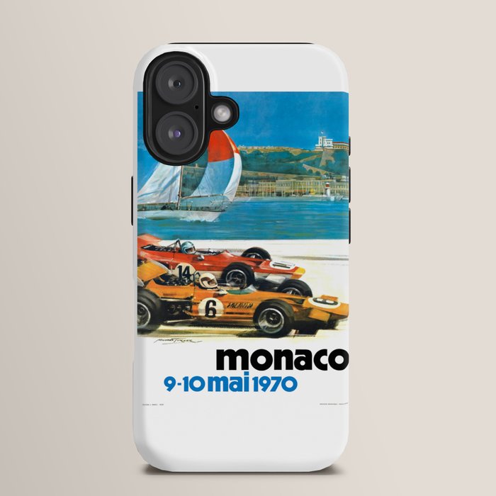 1970 MONACO Grand Prix Racing Poster iPhone Case