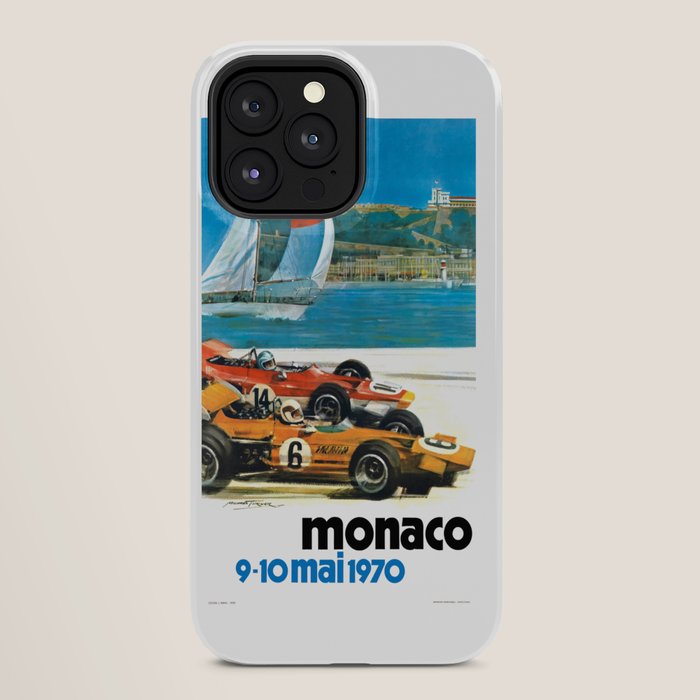 1970 MONACO Grand Prix Racing Poster iPhone Case