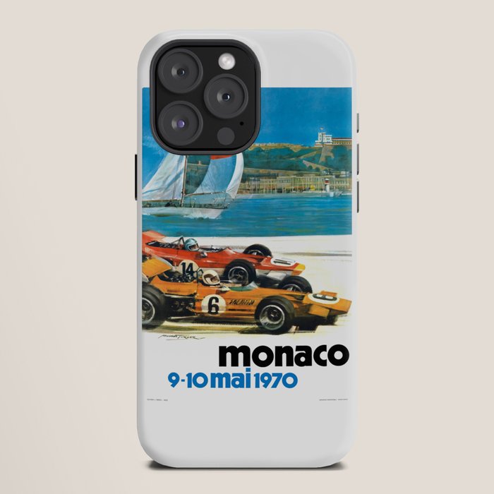 1970 MONACO Grand Prix Racing Poster iPhone Case