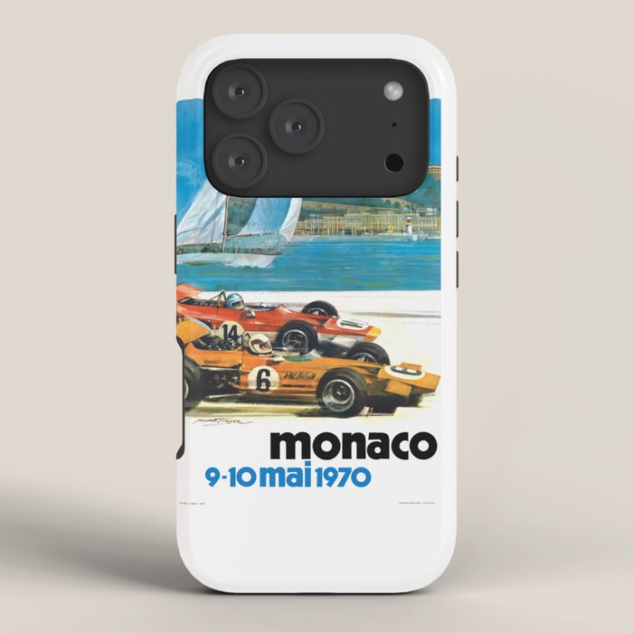 1970 MONACO Grand Prix Racing Poster iPhone Case