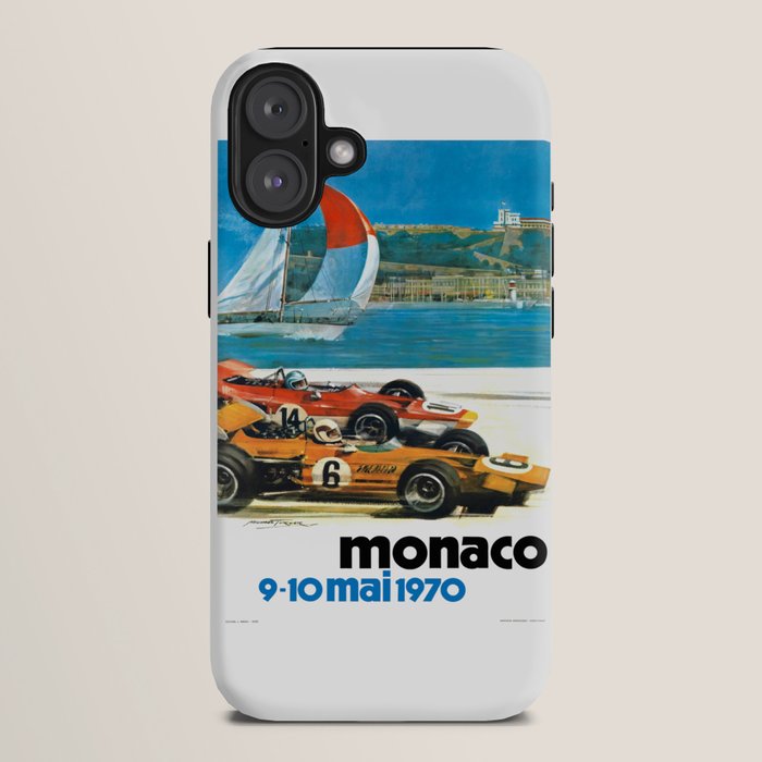 1970 MONACO Grand Prix Racing Poster iPhone Case