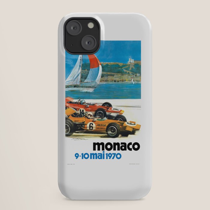 1970 MONACO Grand Prix Racing Poster iPhone Case