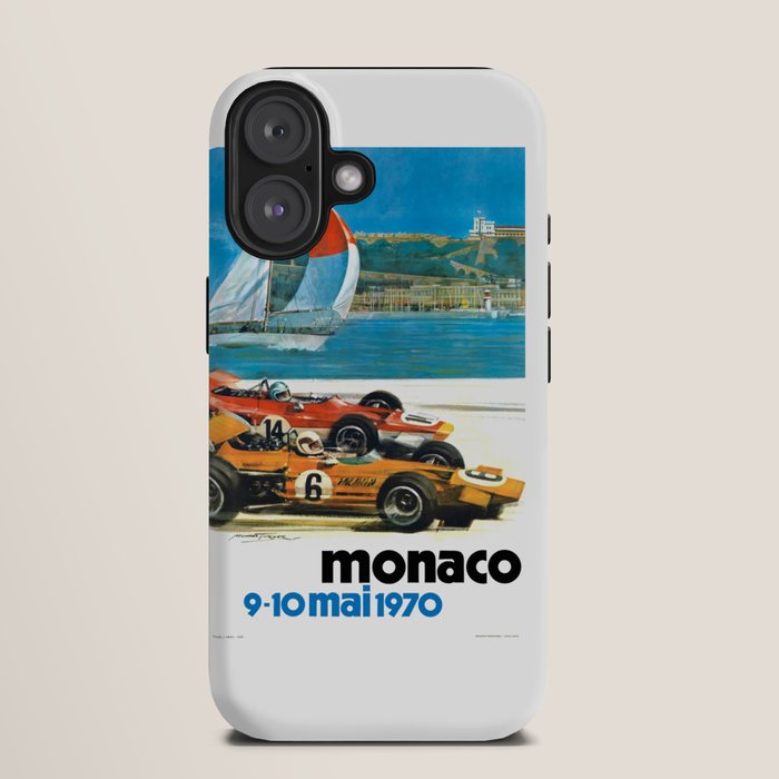 1970 MONACO Grand Prix Racing Poster iPhone Case