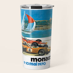 1970 MONACO Grand Prix Racing Poster Travel Mug