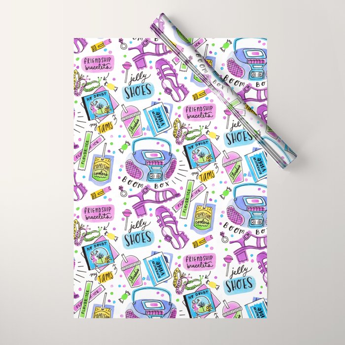 90s Summer  Wrapping Paper