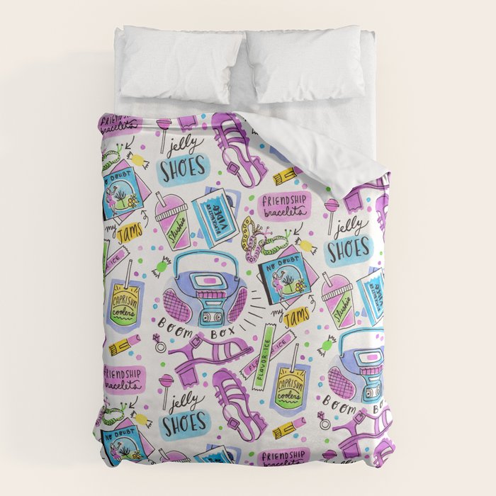 90s Summer  Duvet Cover
