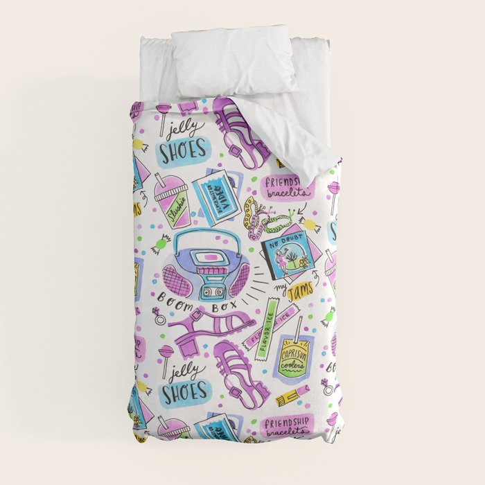 90s Summer  Duvet Cover