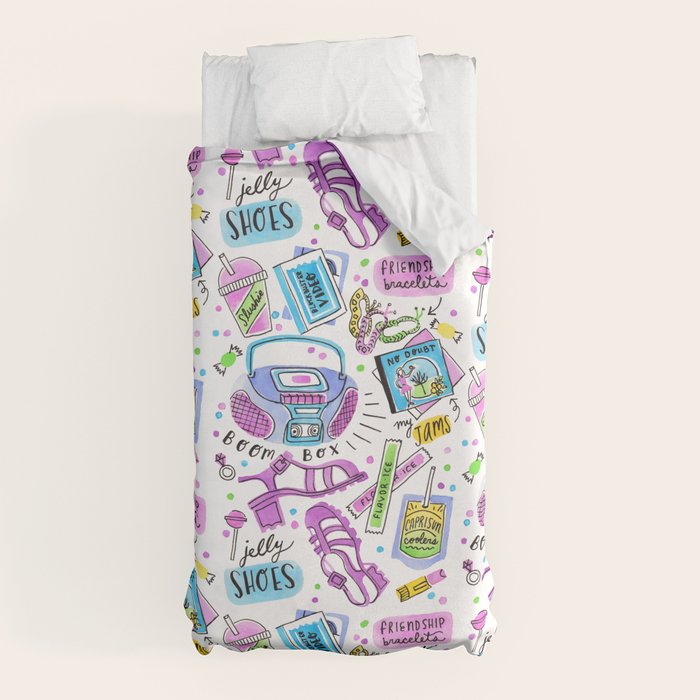90s Summer  Duvet Cover