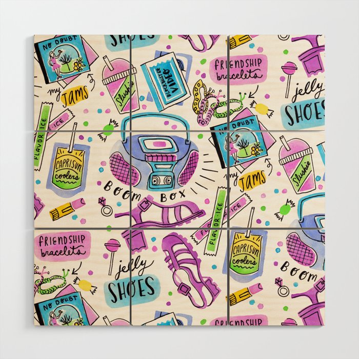 90s Summer  Wood Wall Art