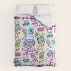 90s Summer  Duvet Cover