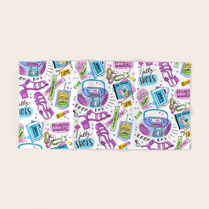 90s Summer  Bath Towel