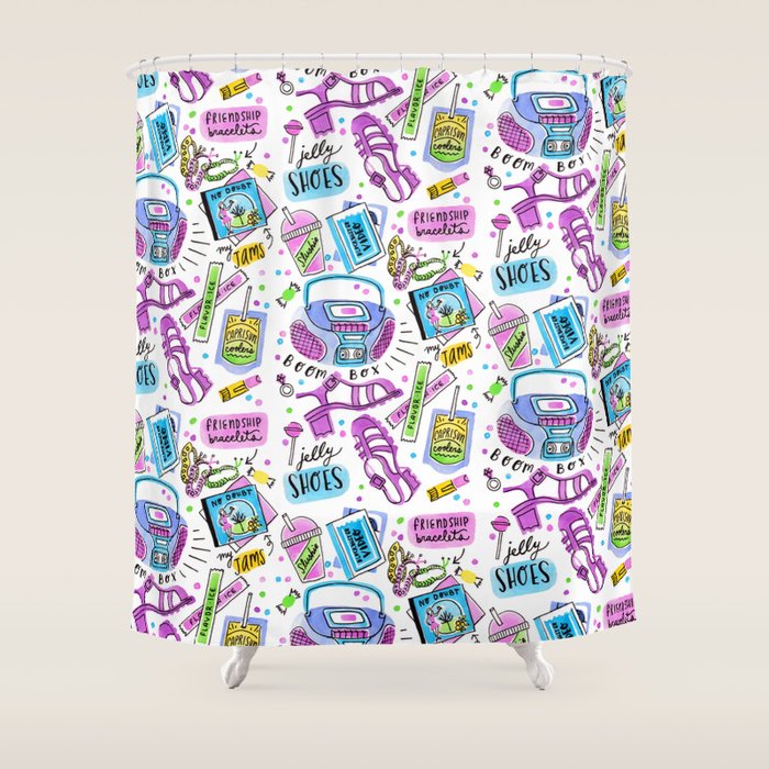 90s Summer  Shower Curtain