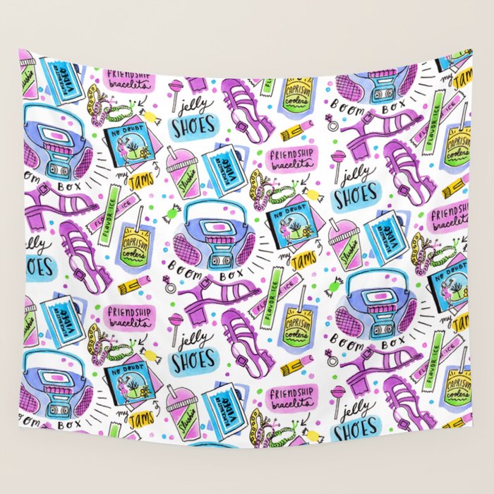 90s Summer  Wall Tapestry