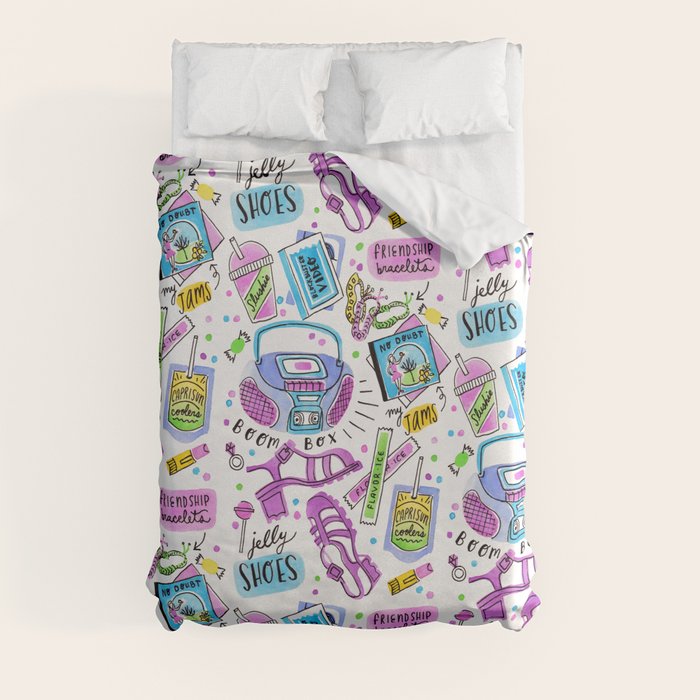 90s Summer  Duvet Cover