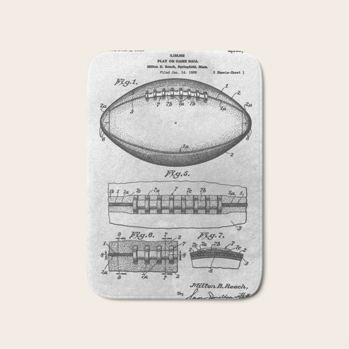 1938 Football Bath Mat