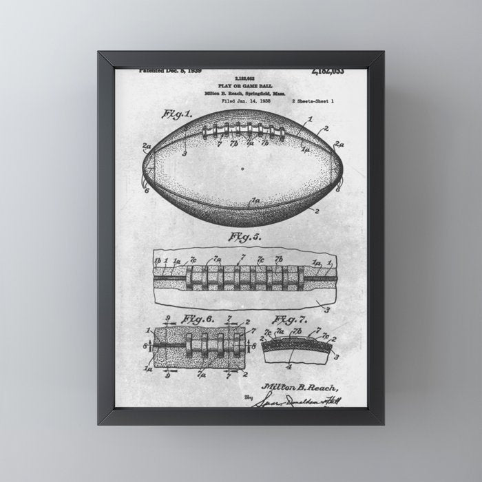 1938 Football Mini Art Print