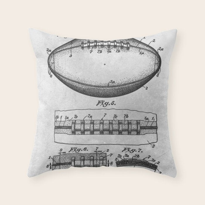1938 Football Throw Pillow