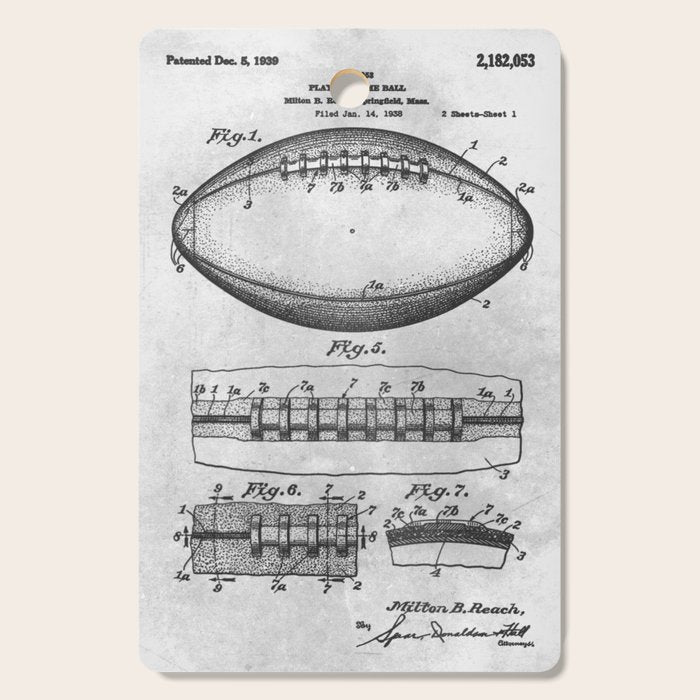 1938 Football Cutting Board