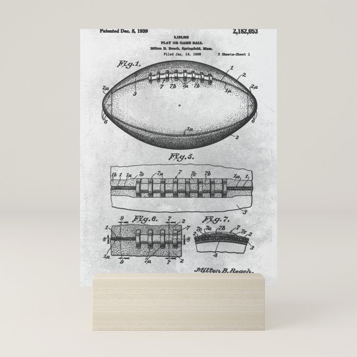 1938 Football Mini Art Print