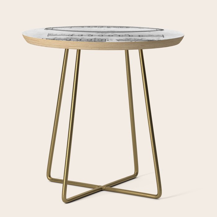 1938 Football Side Table