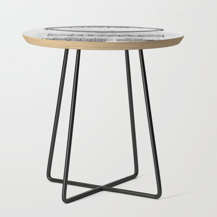 1938 Football Side Table
