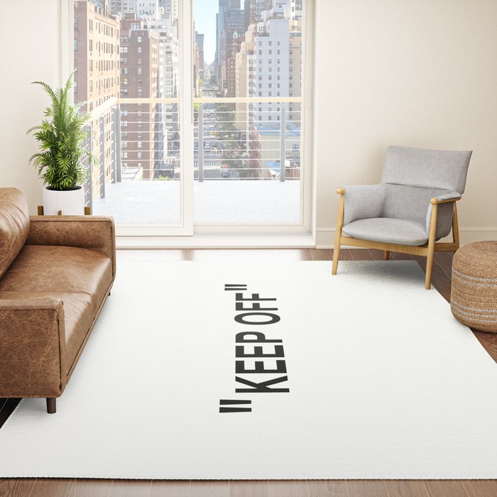 "KEEP OFF" Rug