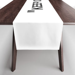 "KEEP OFF" Table Runner