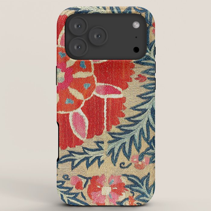 18th Century Suzani Fragment Print iPhone Case