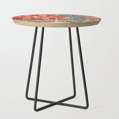 18th Century Suzani Fragment Print Side Table