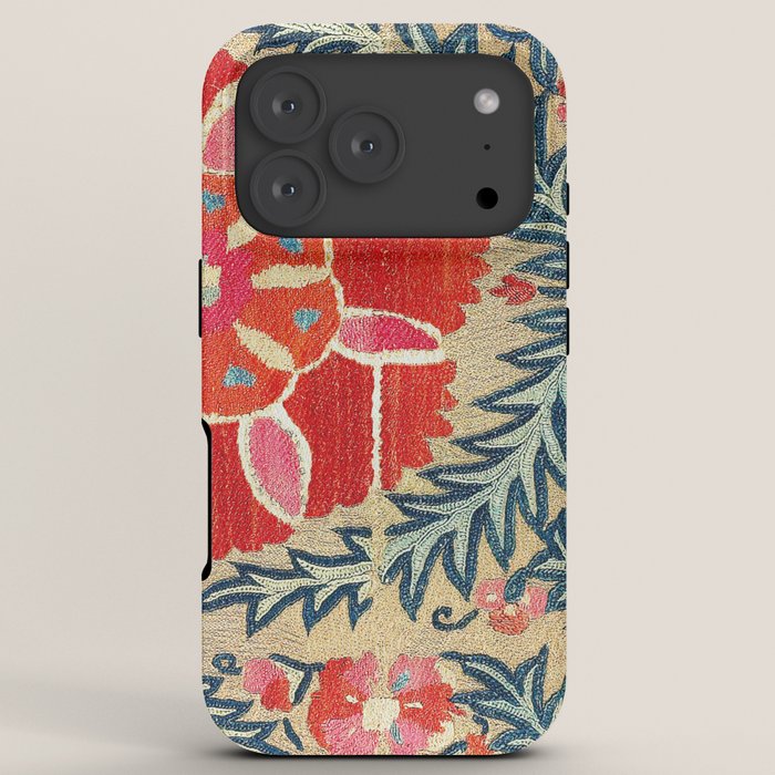 18th Century Suzani Fragment Print iPhone Case